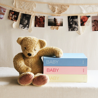 BABY photo album and sky blue linen keepsake box by MEMS Keepsake, view 12