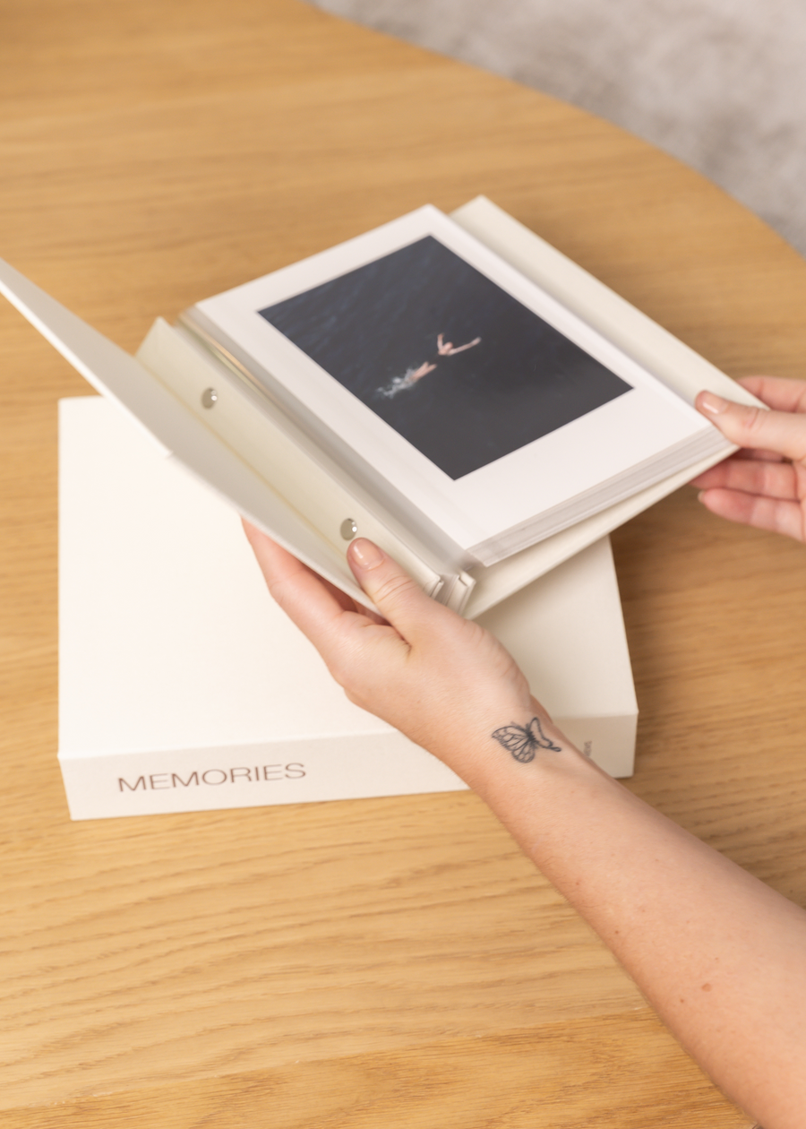 MINI Cream Memories ~    Photo Album & Keepsake Box