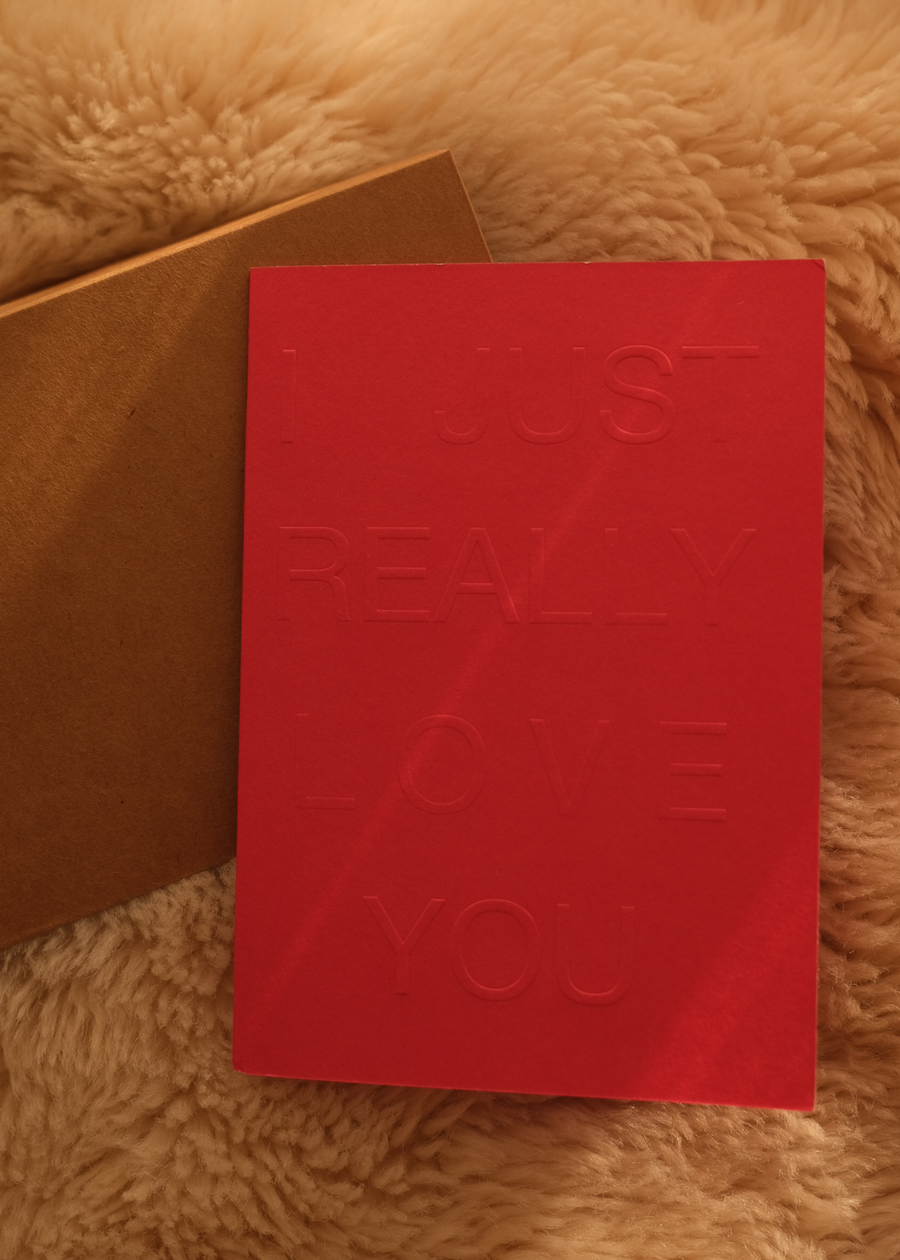 I JUST REALLY LOVE YOU ~ Greeting Card