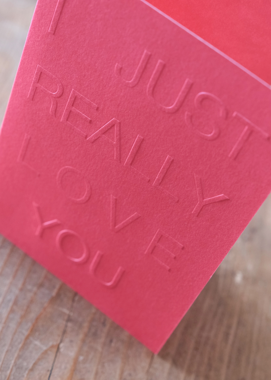 I JUST REALLY LOVE YOU ~ Greeting Card