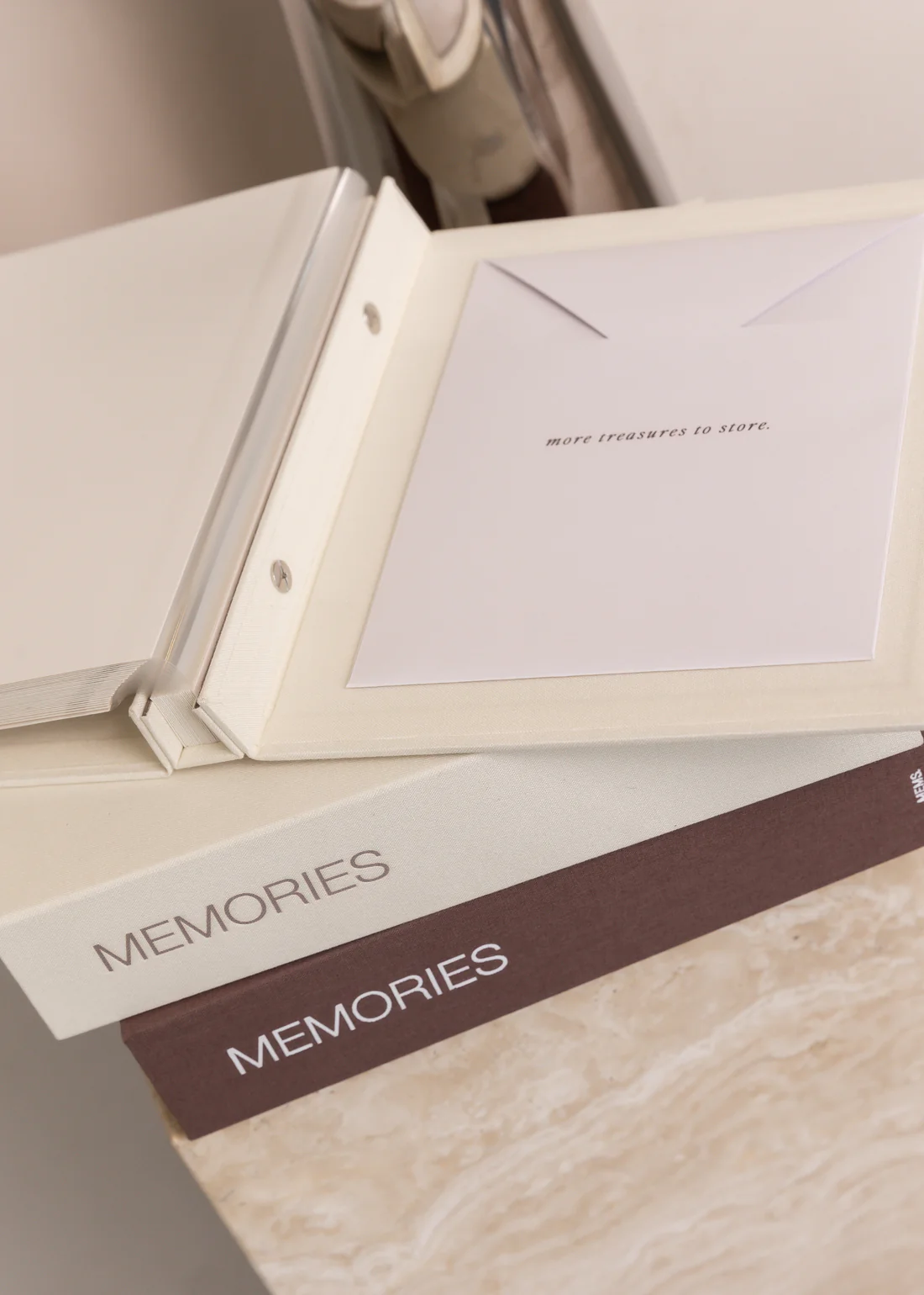 MINI Cream Memories ~    Photo Album & Keepsake Box