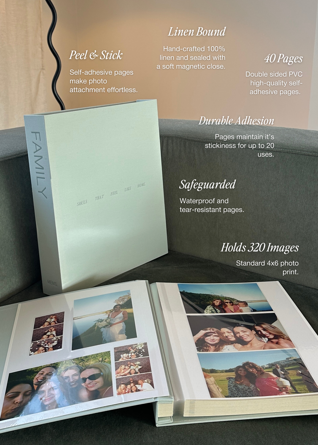 FAMILY Photo Album & Keepsake Box